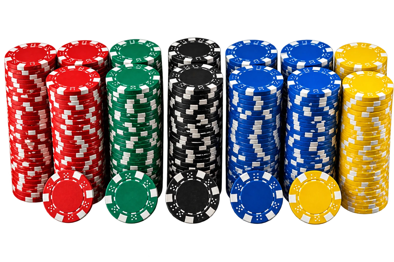 Çantasız poker fişleri